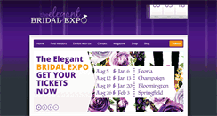 Desktop Screenshot of elegantbridalexpo.com