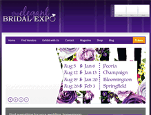 Tablet Screenshot of elegantbridalexpo.com